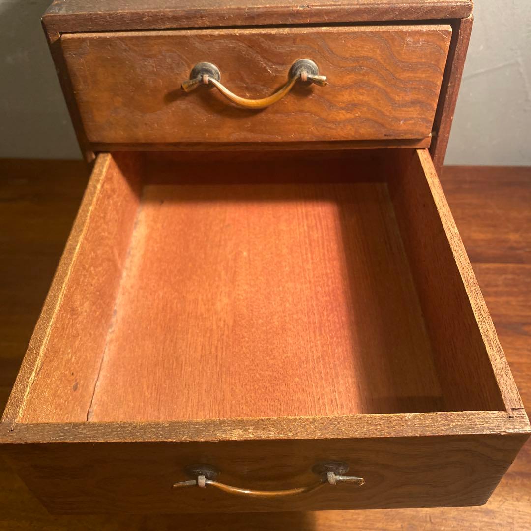 昭和初期 小引き出し 木製 骨董品 古道具 ヴィンテージ インテリア