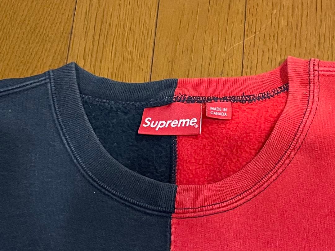 on-black #23 シュプリーム☆センター刺繍　バイカラー L