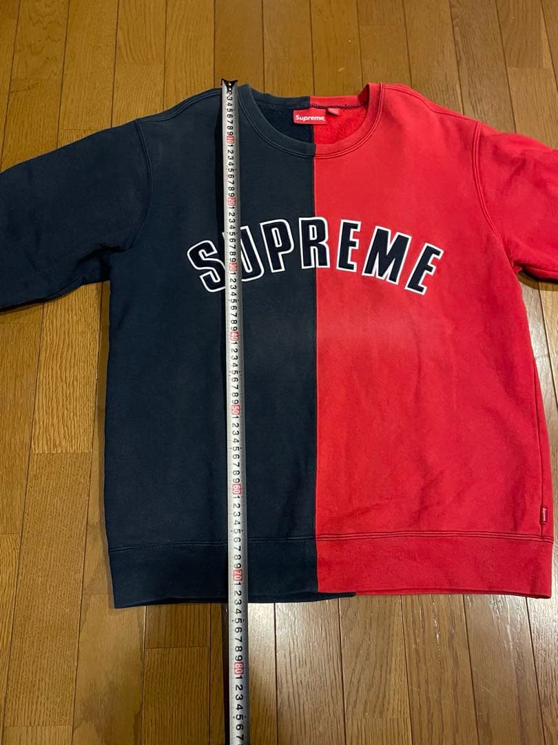 on-black #23 シュプリーム☆センター刺繍　バイカラー L