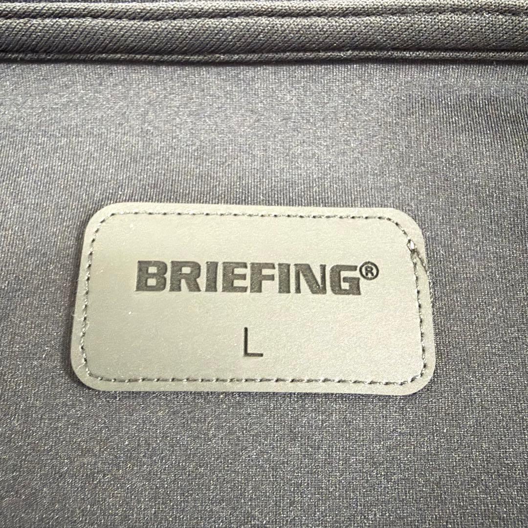 BRIEFING ジップアップ ベスト フード ゴルフ ストレッチ グレー L