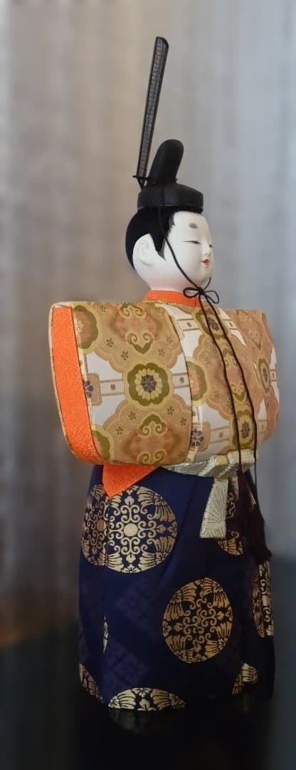 江戸木目込人形　雛人形　朱礼