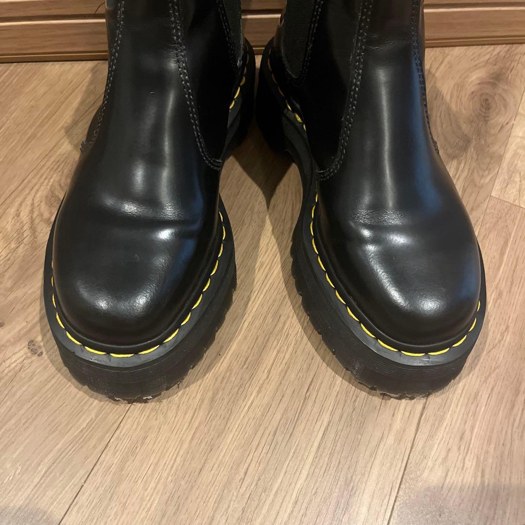 Dr. Martens ブラック サイドゴアブーツ　厚底