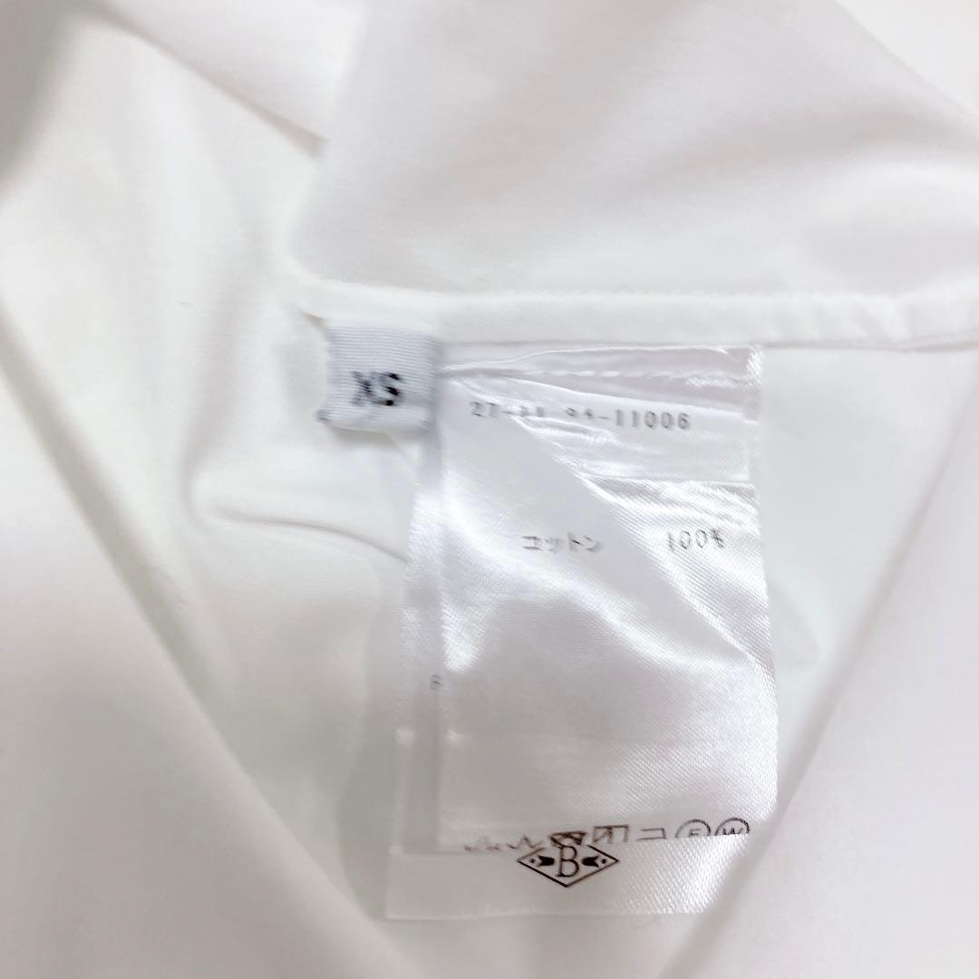 BOURRIENNE Paris Xスタンドカラーシャツ ホワイト XS 刺繍