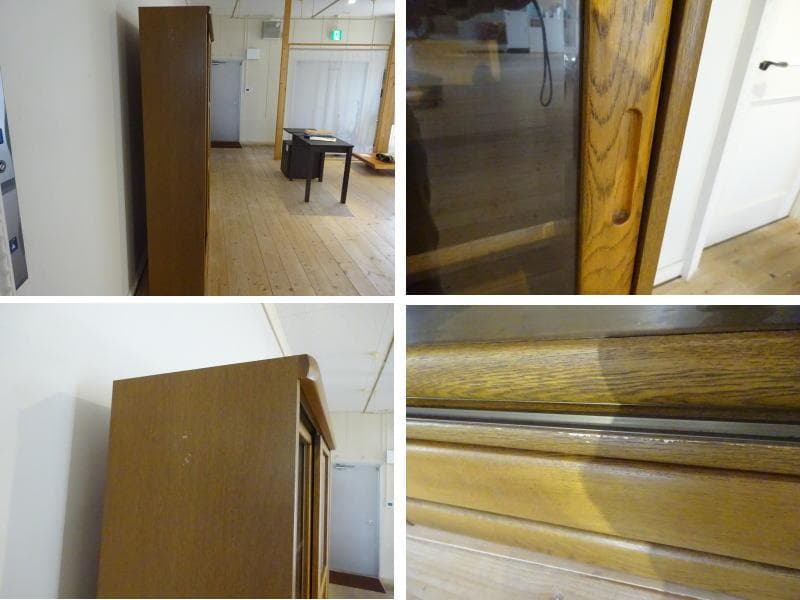 浜本工芸　書棚　本棚　引き出し付き　高級ナラ材