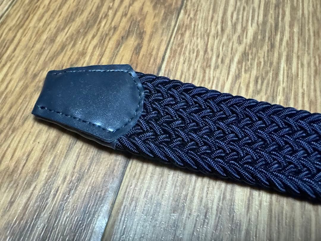 ZERO HALLIBURTONゼロハリバートン ネイビー 編み込みベルト