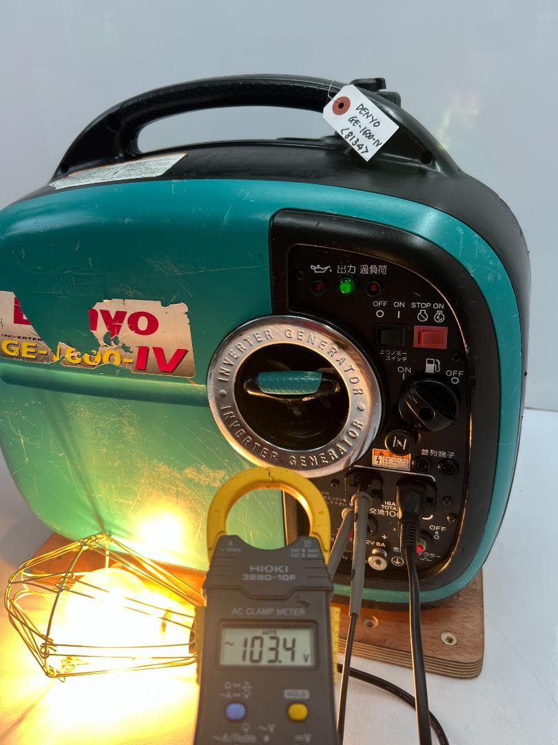 デンヨー インバーター発電機 GE-1600-IV 【動作良好・保証付】8134