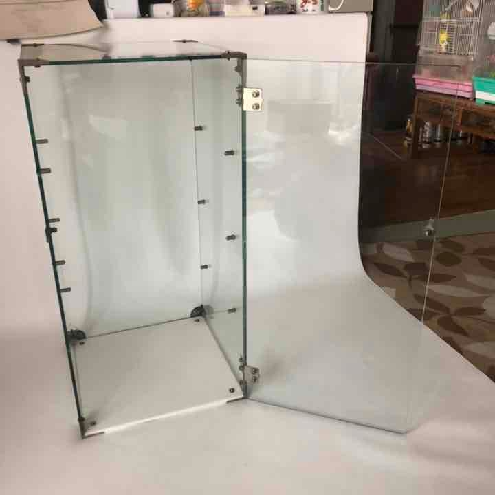 ガラスケース ショーケース ホビー収納 全面ガラス コレクション収納 ガラス棚板