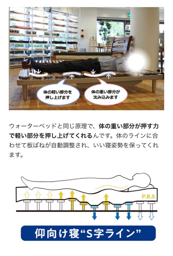 《美品》ノッティンブル　キネティック床板　ベッド　マットレス　セミダブル　西川