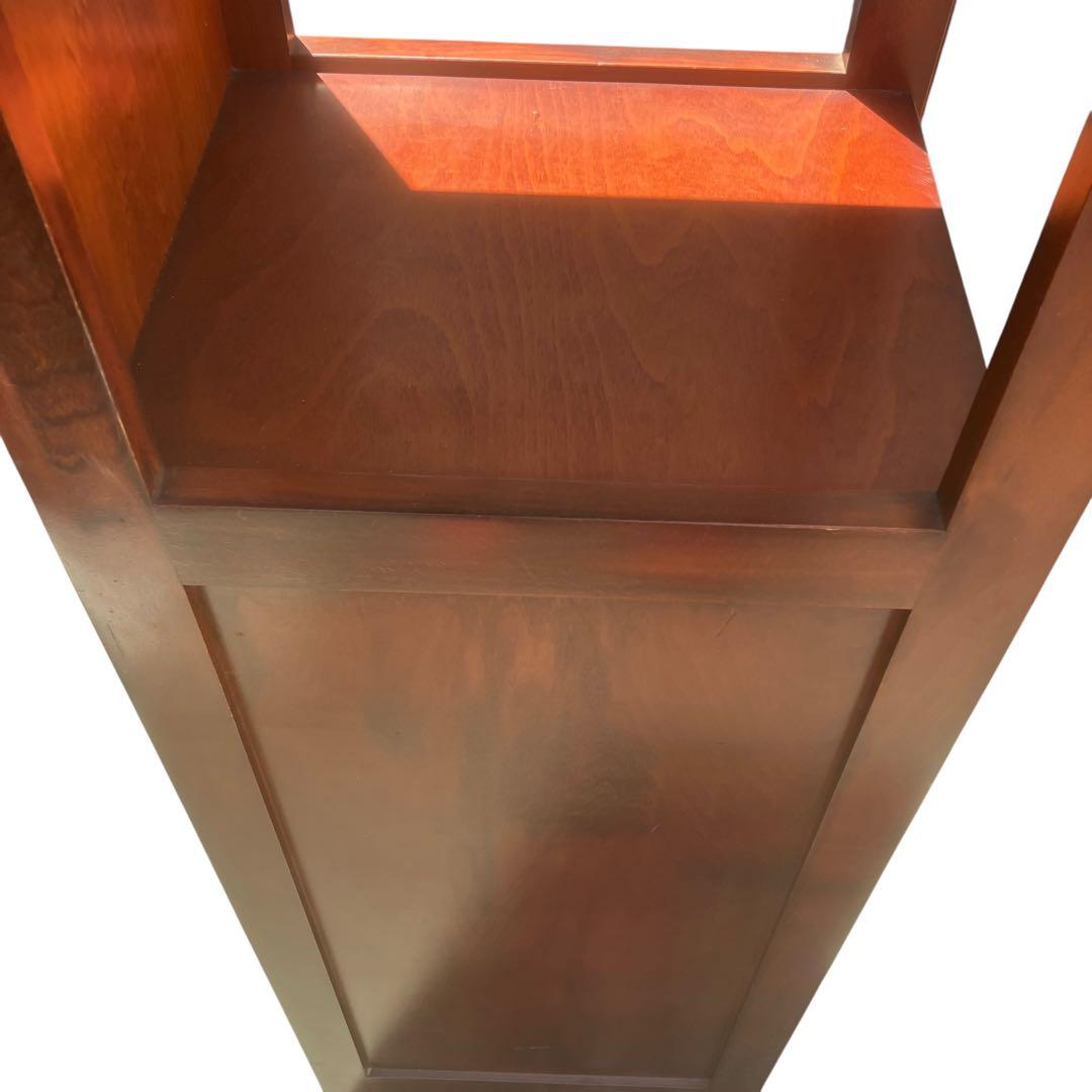 高級 無垢 四方棚 飾り棚 オープラック 収納家具 スリム棚　ヴィンテージ