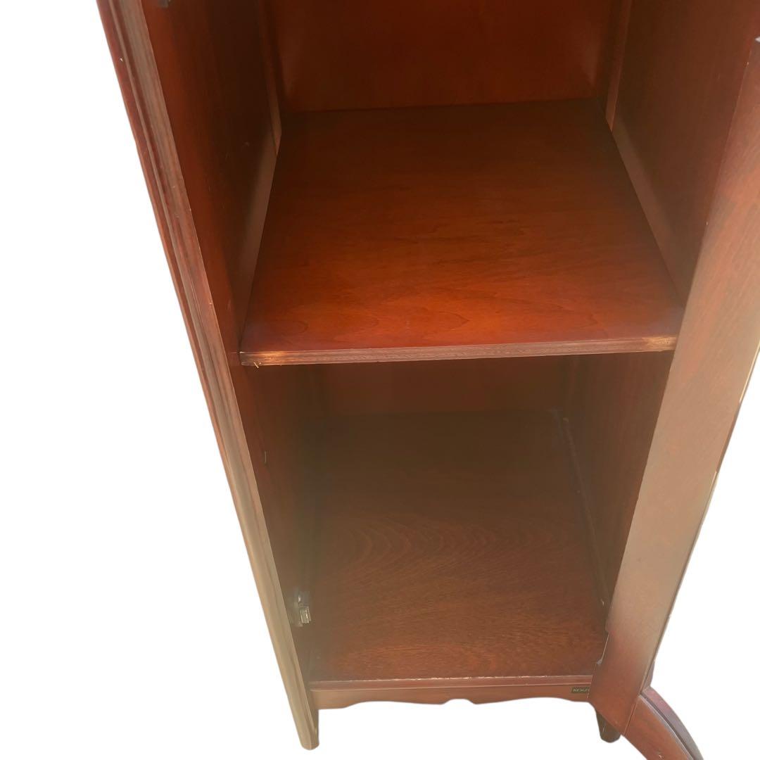 高級 無垢 四方棚 飾り棚 オープラック 収納家具 スリム棚　ヴィンテージ