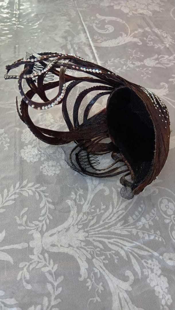 多美咲社交ダンス用ヘアオーナメント 夜会巻きヘアードレス