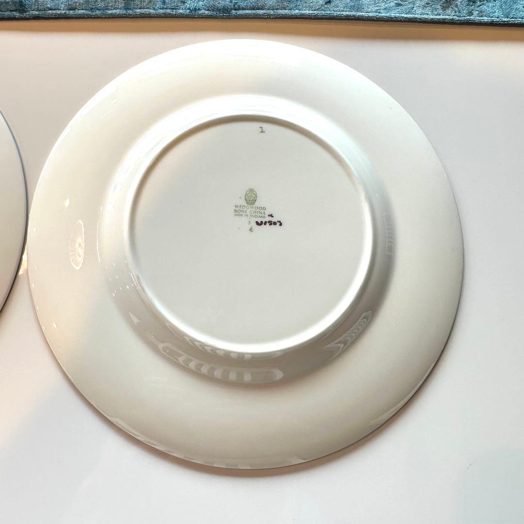 ウェッジウッドユーランダー パウダーターコイズ丸皿20cm磁器5枚
