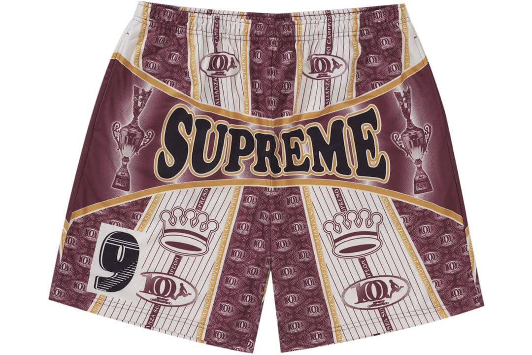 supreme Por Ciento Soccer Short M バーガンディ
