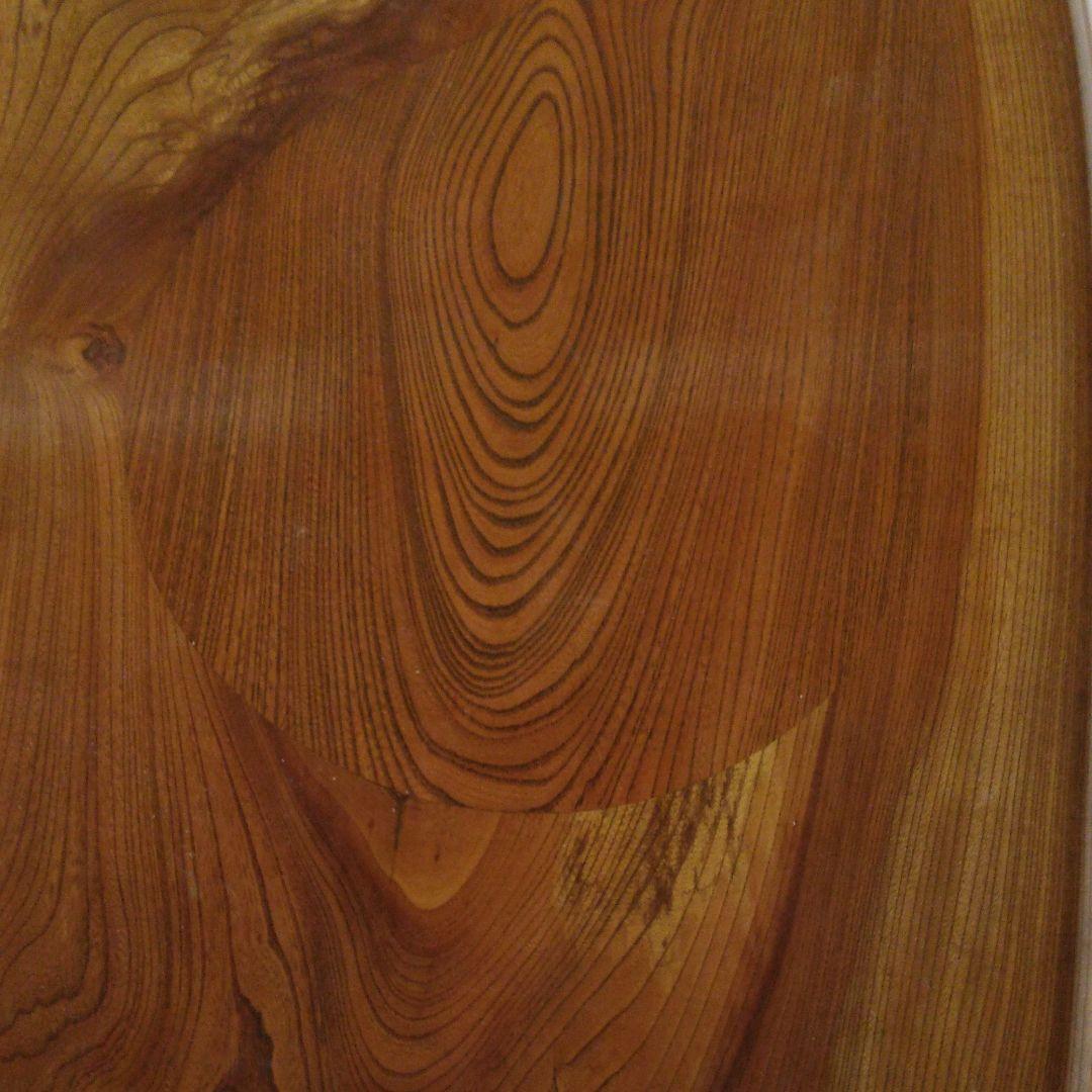 天然欅変杢座卓