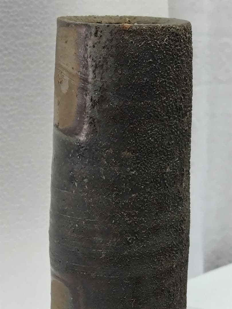 備前　花入れ　井上武  223mm✖75mm