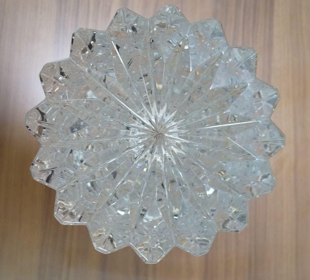 HOYAクリスタル花瓶 　カットデザイン