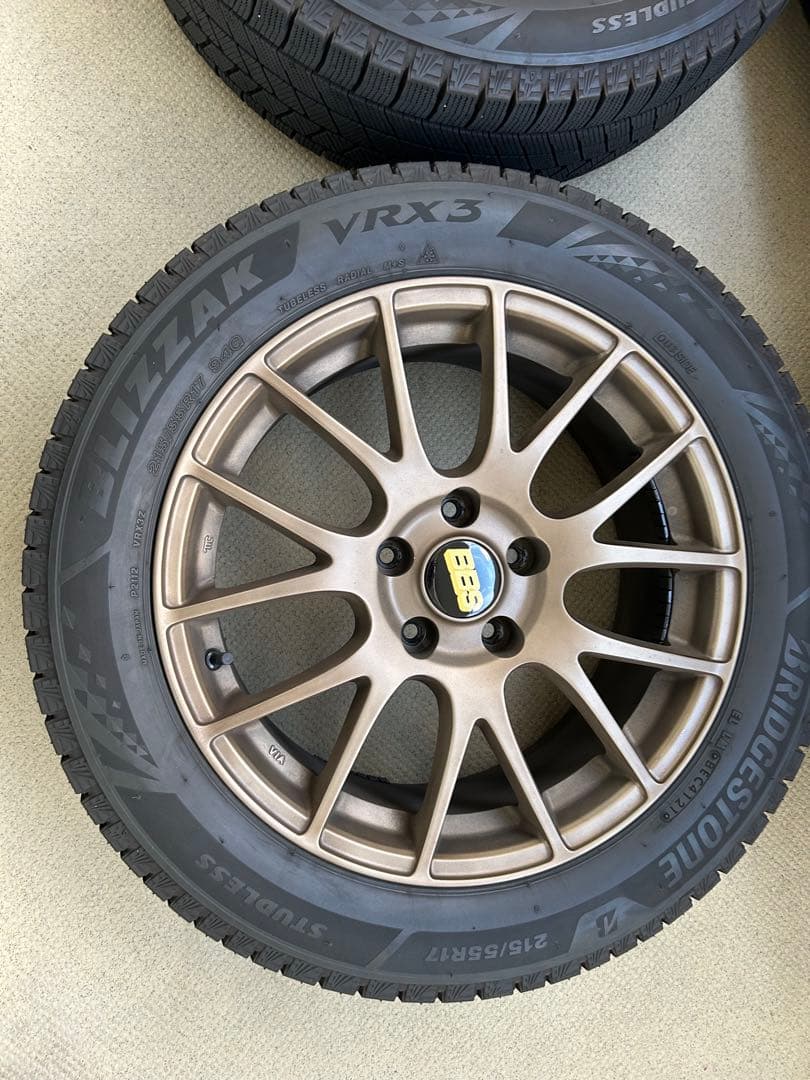 BBS風 スタッドレス ホイールセット ブリヂストンVRX3 215/55R17