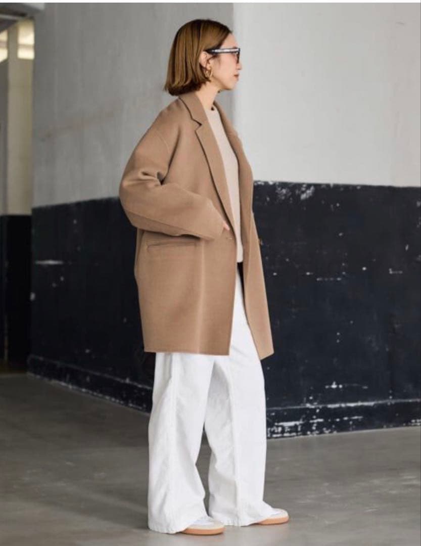 チロル【ほぼ未使用】ハミルトンリバーテーラードコート　ベージュ36