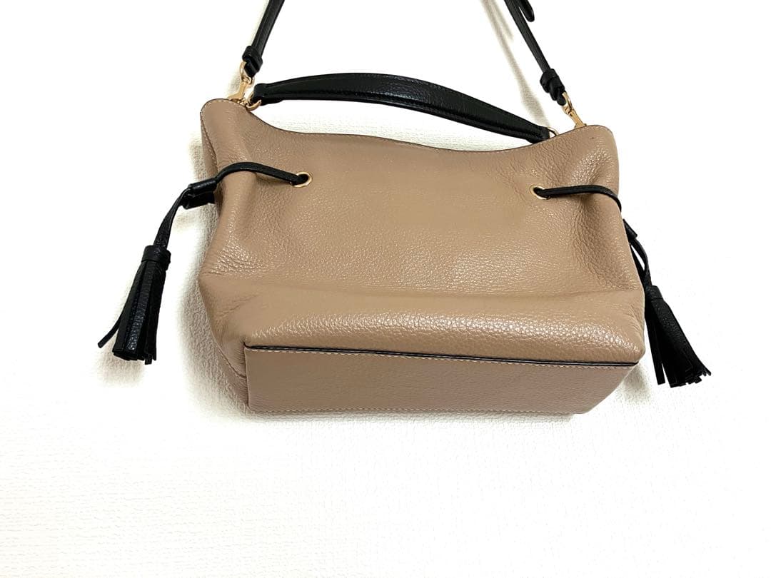 COACH アンディ　2way クロスボディーバック　ベージュ　レザー　本革