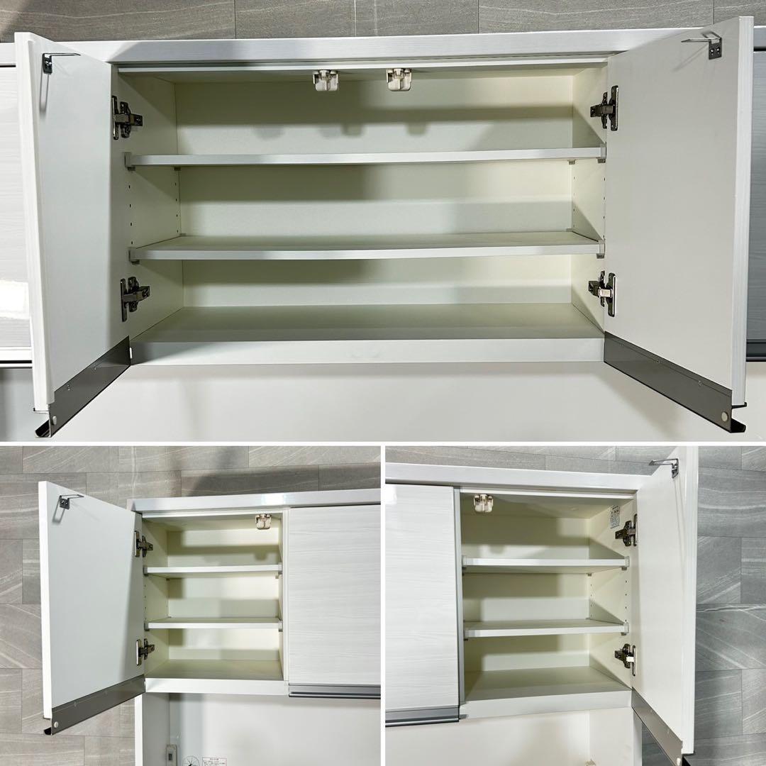 ニトリ 食器棚 リガーレ 160cm ホワイト キッチンボード d4805