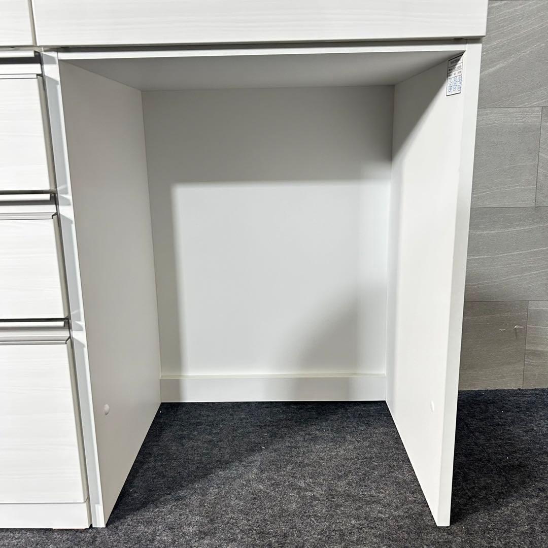 ニトリ 食器棚 リガーレ 160cm ホワイト キッチンボード d4805