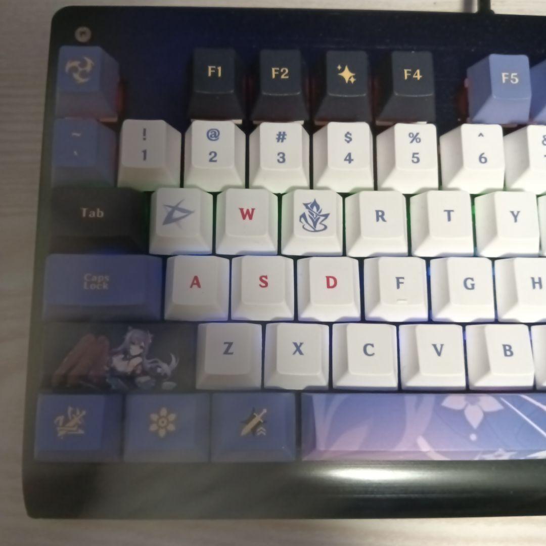 「限定品」原神 刻晴 ゲーミングキーボード