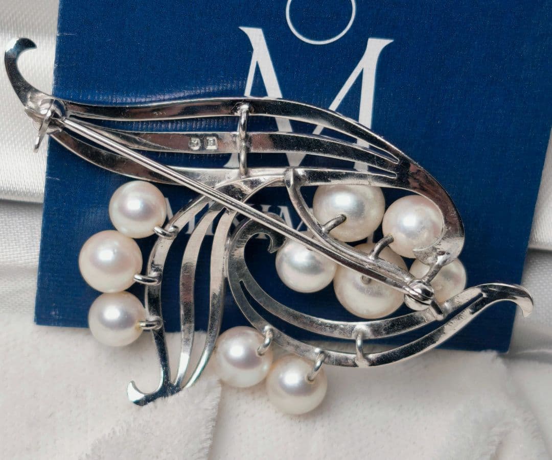 【極美品 最高級】ミキモト ブローチ パール フォーマル 10珠 皇室御用達