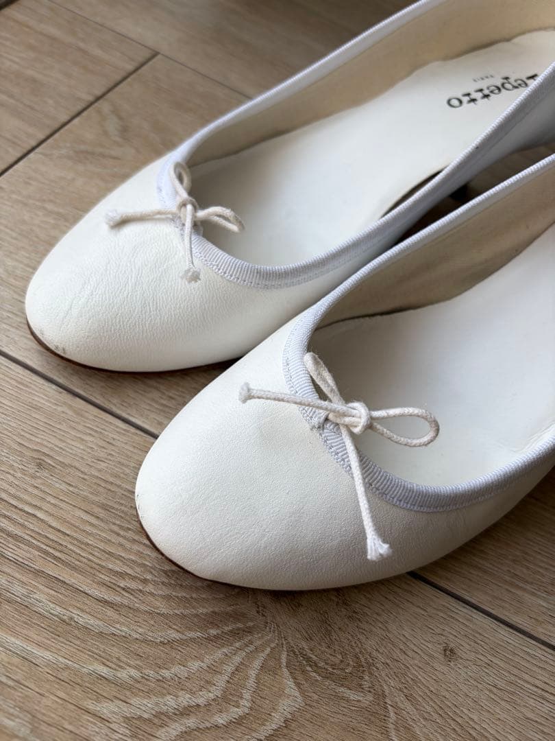 Repetto レペット　ホワイト バレエシューズ 40