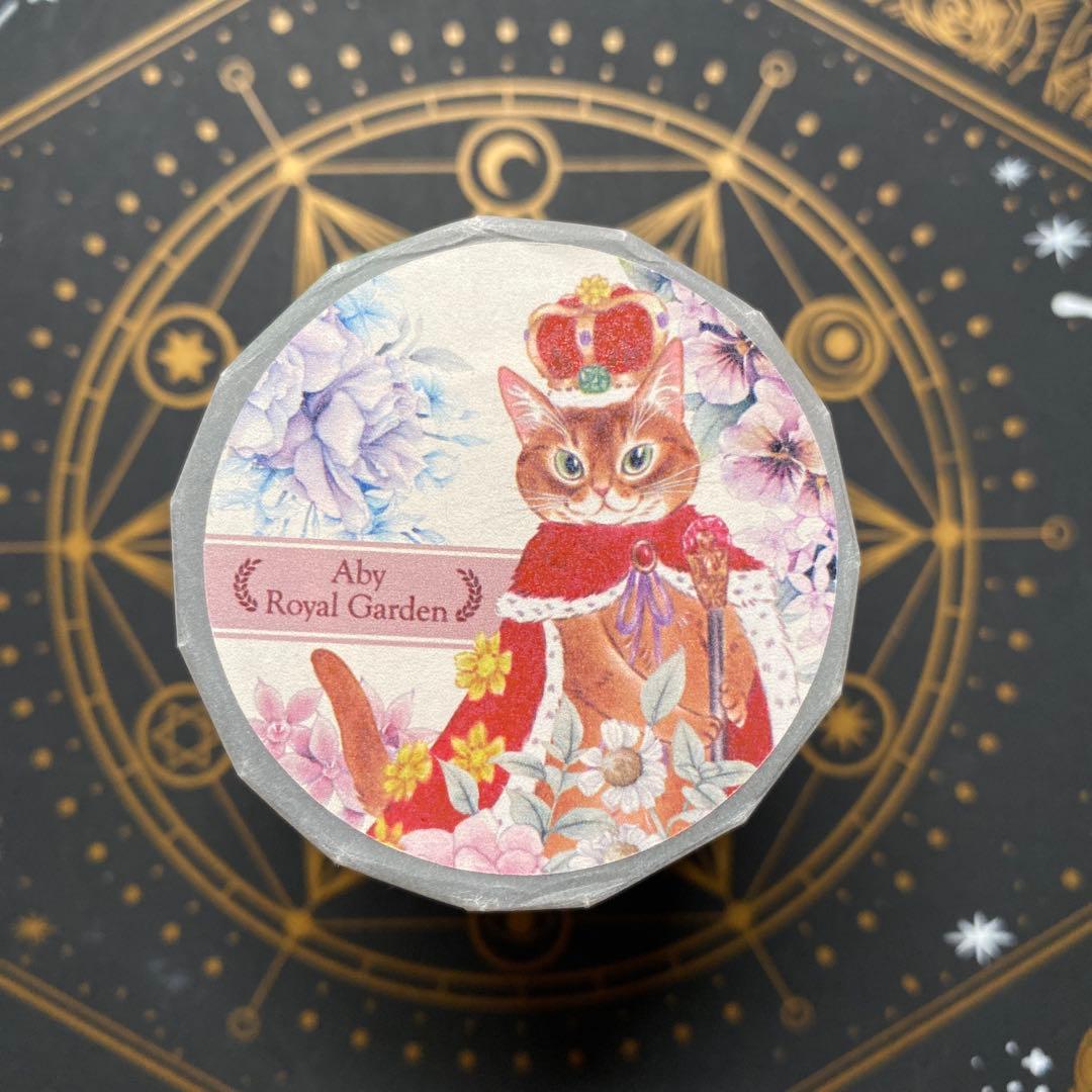 【9465】海外　マステ　4.5/巻　PETマスキングテープ　猫　お花　動物系