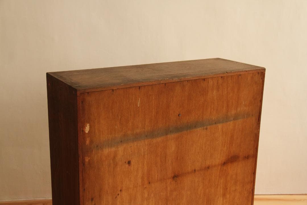 棚　キャビネット　木製　7段　高さ97.5㎝　アンティーク　古道具　古家具