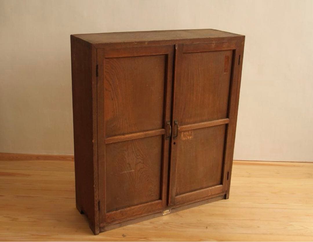 棚　キャビネット　木製　7段　高さ97.5㎝　アンティーク　古道具　古家具