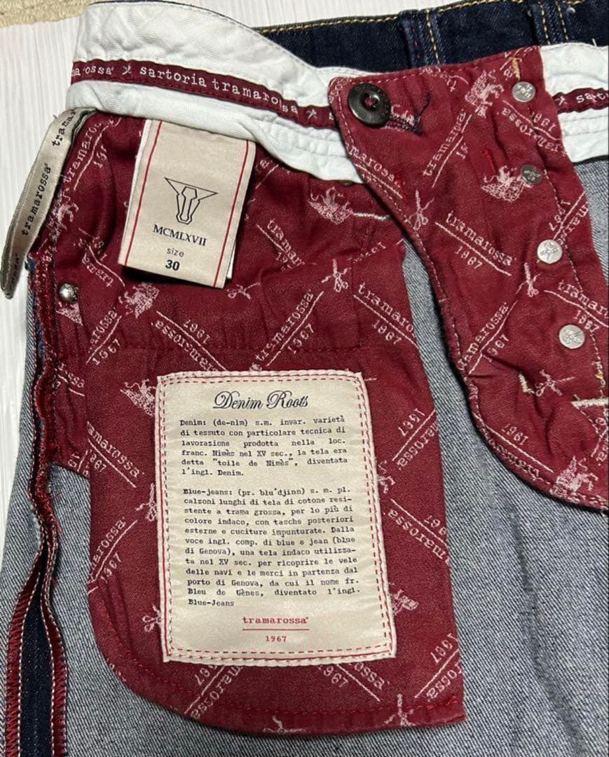 美品tramarossa Leonardo ストレッチスキニーデニム　イタリア製