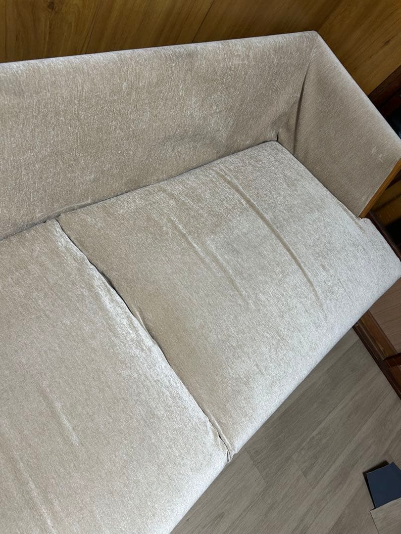 カリモク　3人掛けソファ　家具　高級感　アンティーク　スウェード　希少　2人掛け