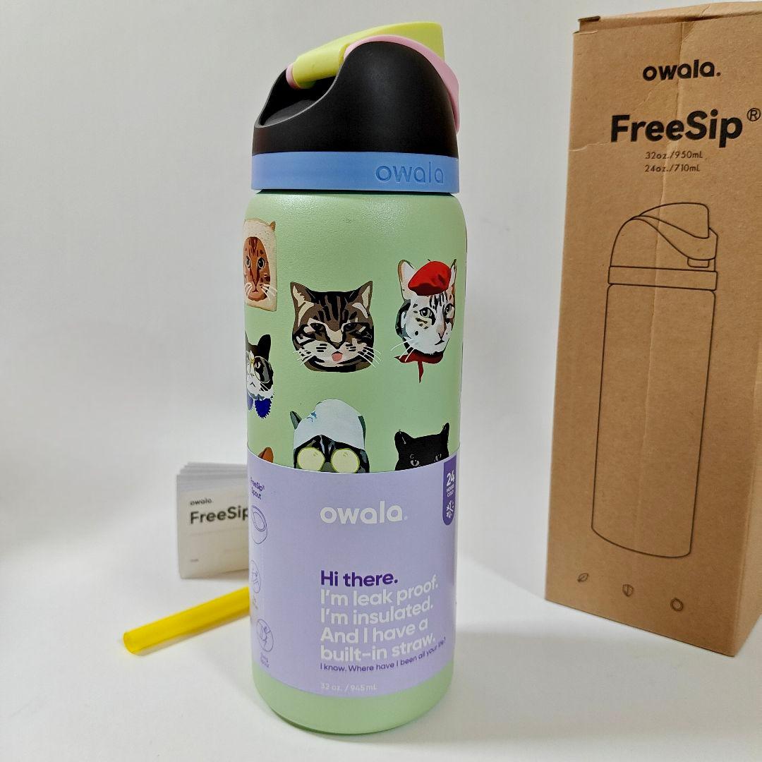 新品 Urban Outfitters限定 猫柄owala保冷水筒32 oz