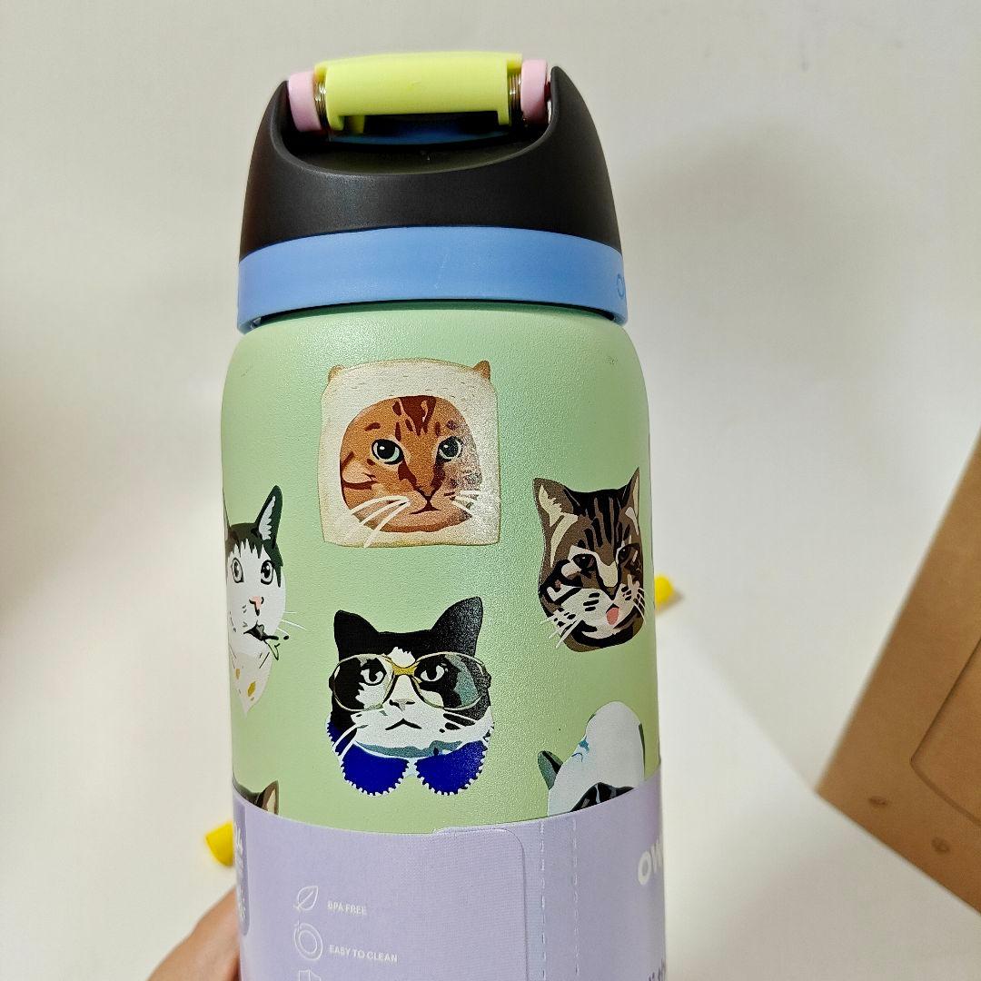 新品 Urban Outfitters限定 猫柄owala保冷水筒32 oz