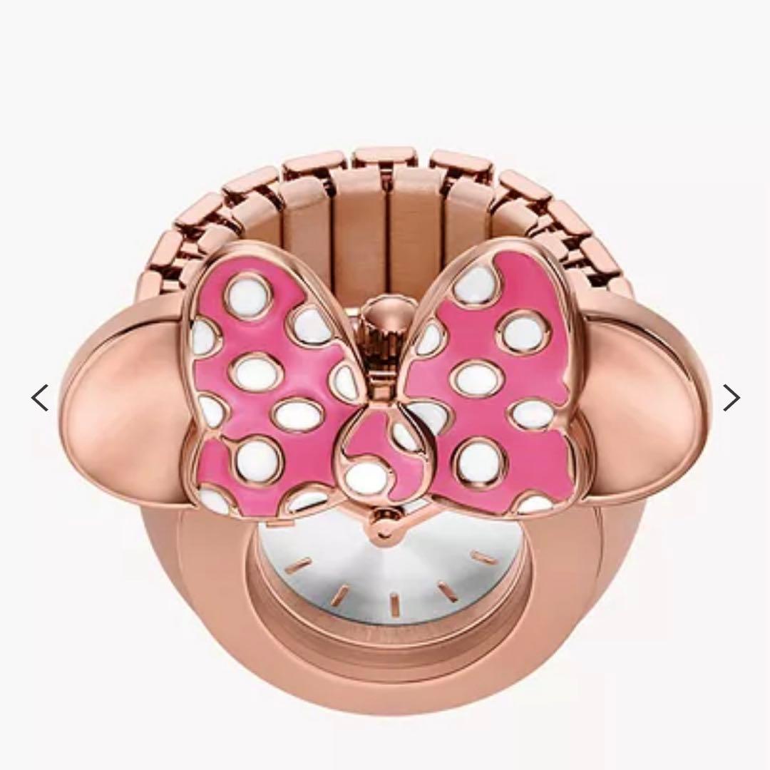 DisneyxFossilローズゴールドトーンステンレススチールウォッチリング