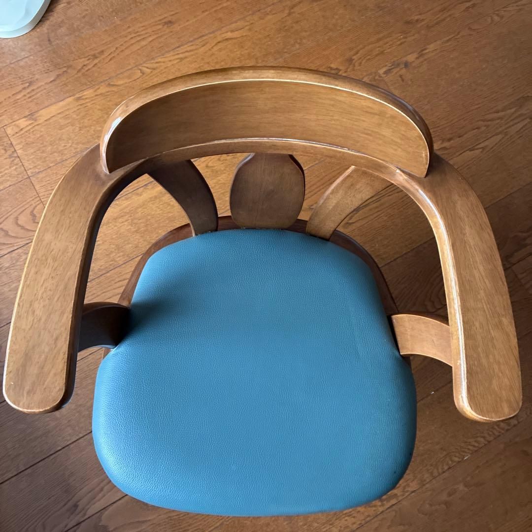 木製ダイニングチェア(回転可能)1脚