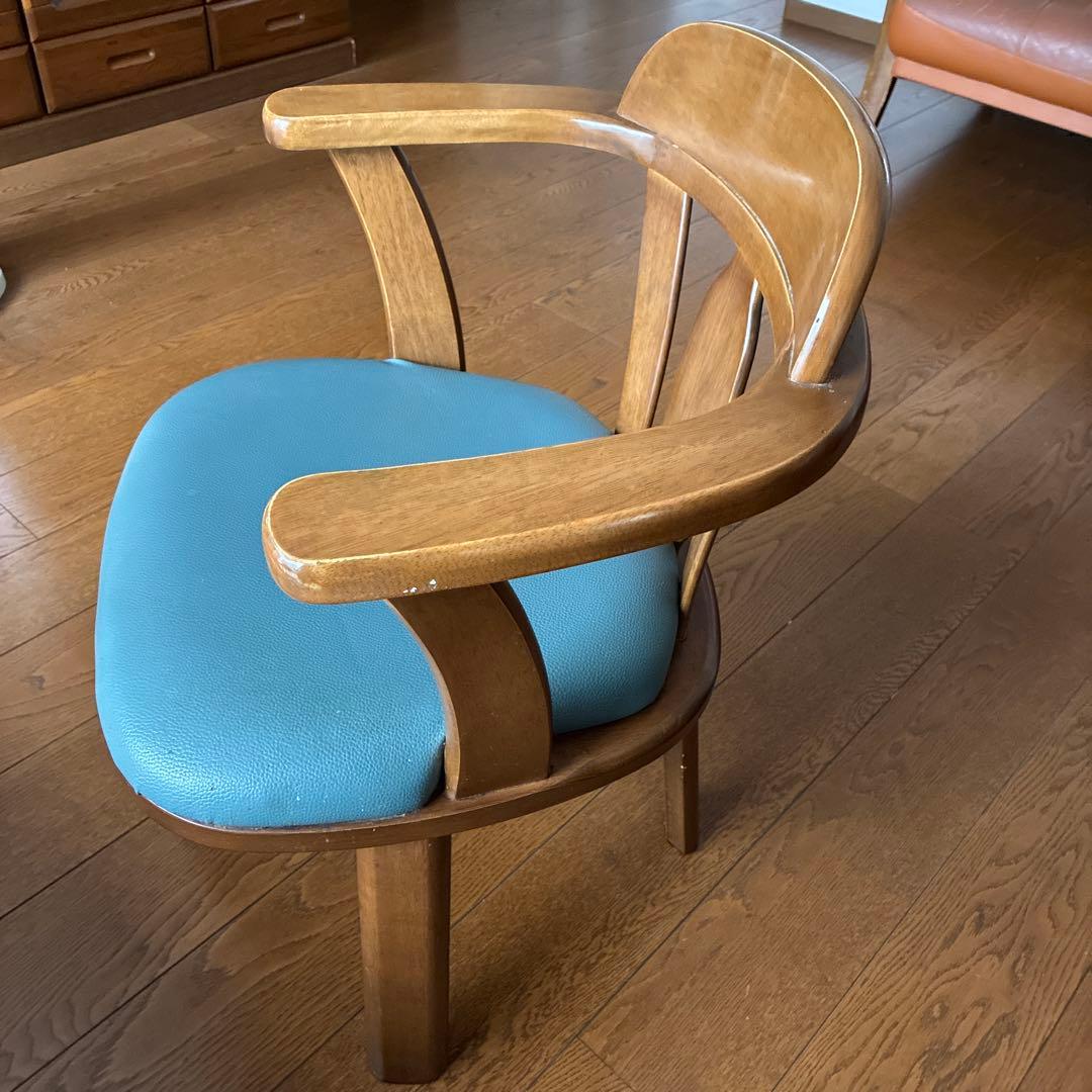 木製ダイニングチェア(回転可能)1脚