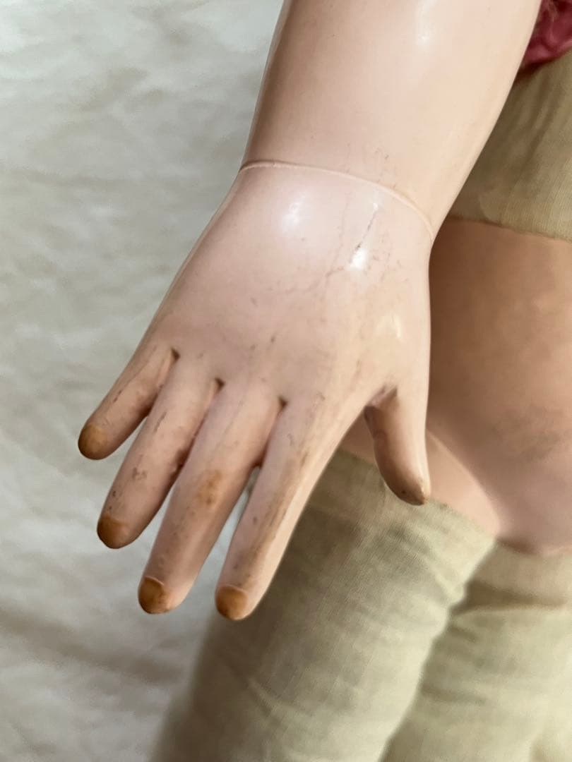 市松人形　鳴き人形　48センチ　アンティークドール