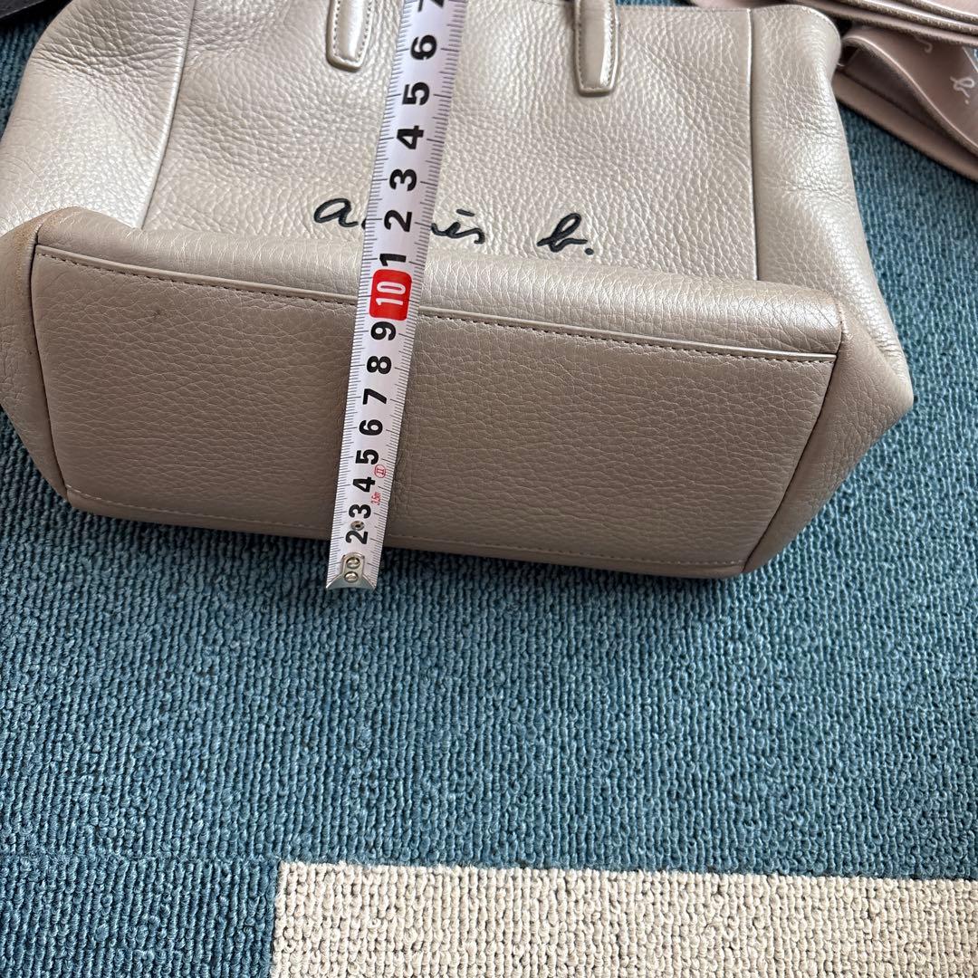 agnès b. レザー ショルダーバッグ