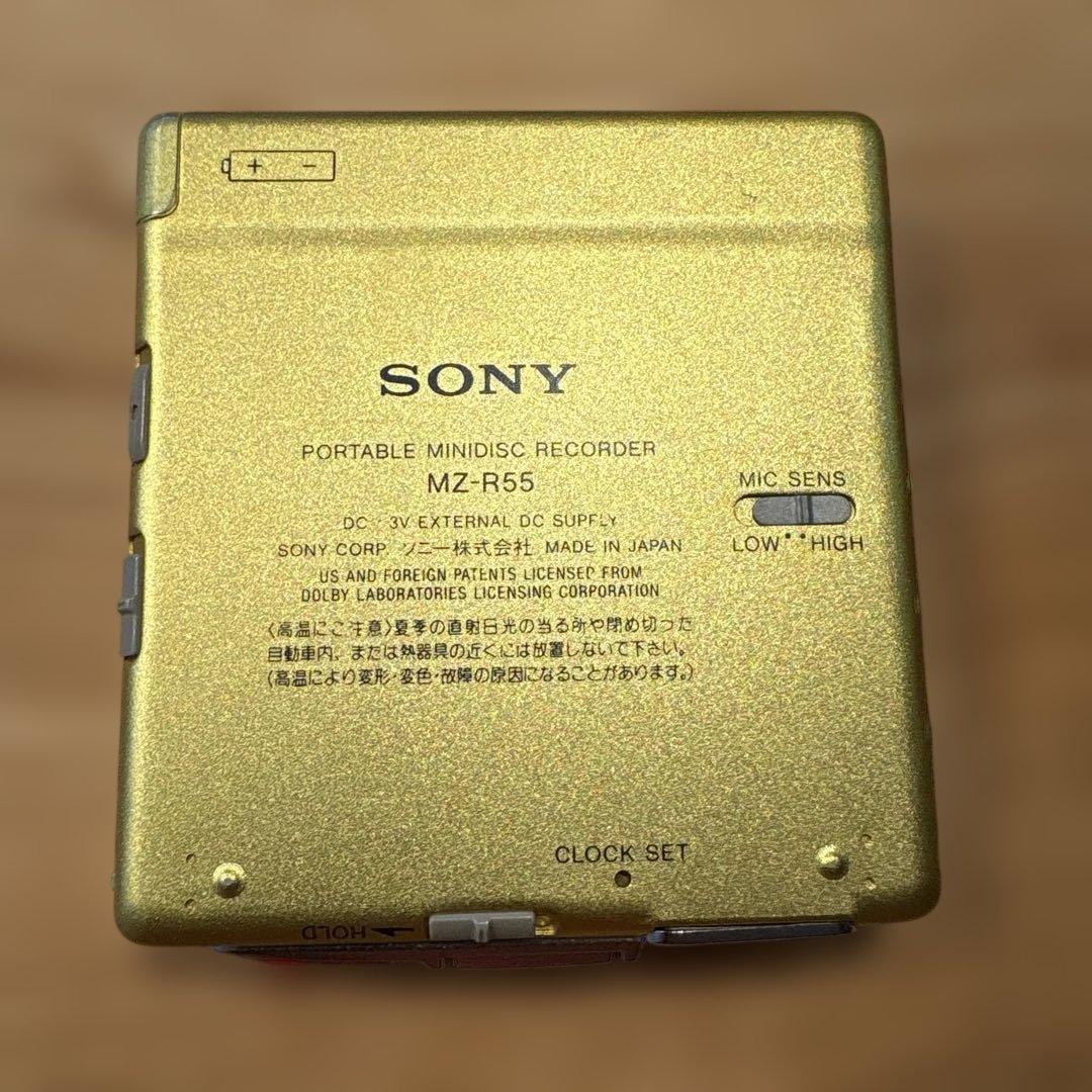 SONY MZ-R55 ポータブルMDプレーヤー ゴールド