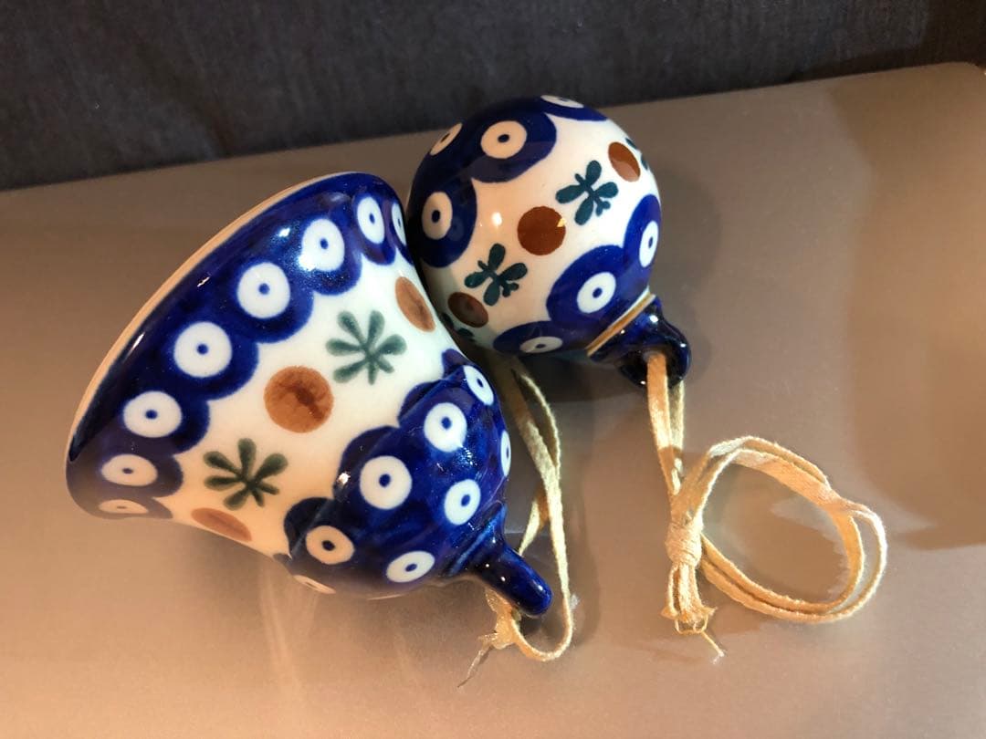 Poland 'ボレスワヴェツ・ポーリッシュポタリー＃陶器 ２オーナメント