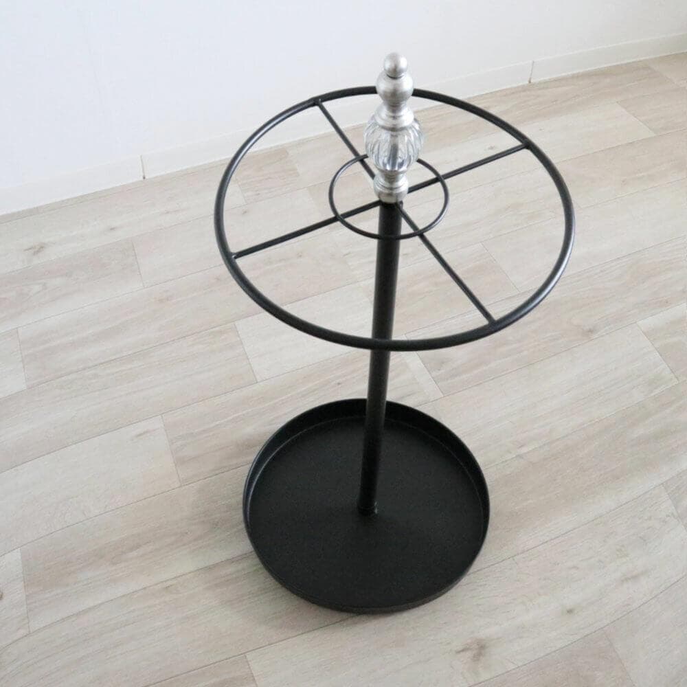 ★アンティーク調 アイアン傘立 アンブレラスタンド クラシックモダン 丸型 玄関