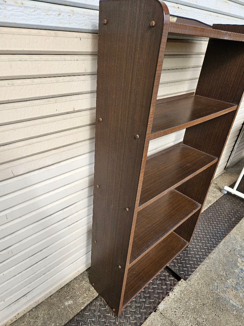 ジャパンヴィンテージ 古い本棚 オープンラック 飾り棚 コロナ製 昭和レトロ