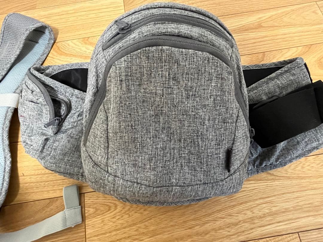 napnap 抱っこひも メッシュ グレー