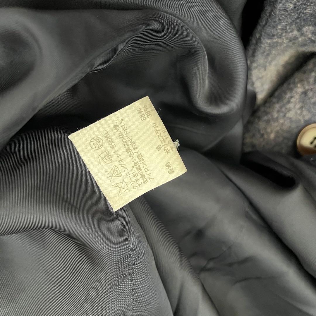 プランテーションplantationグラデーションウールコートボーダー