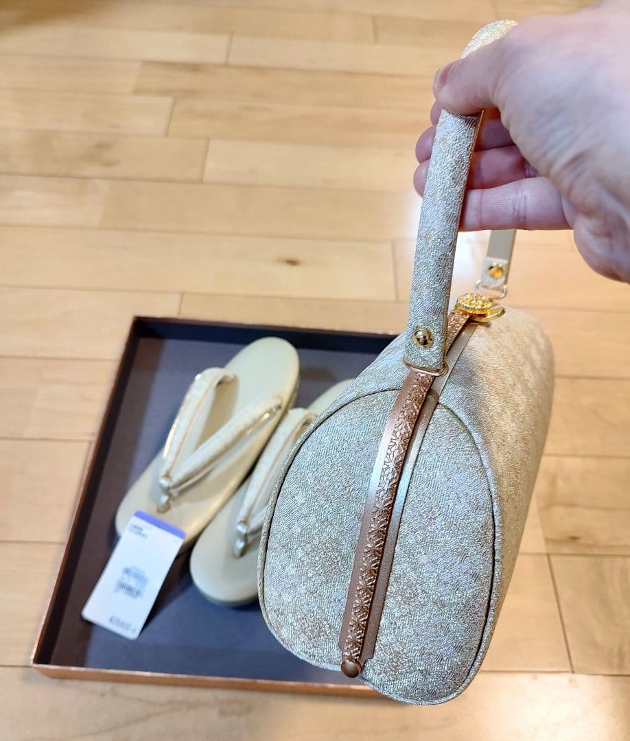 礼装　和装バッグ草履セット　和装バッグと草履セット　結婚式　入学式　卒業式