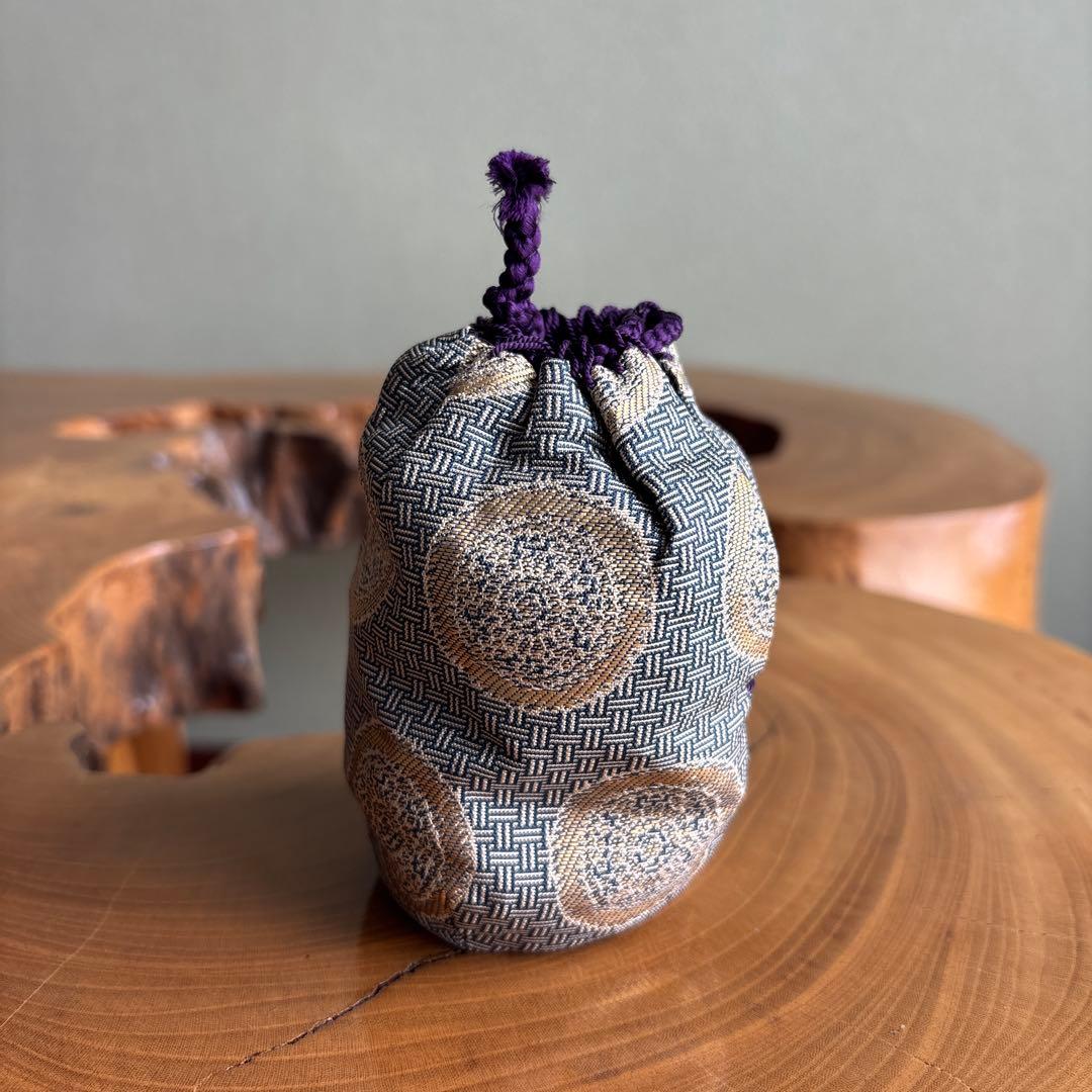 肩衝茶入 宮川香雲作 仕覆付（糸屋通風） 茶道具 共箱