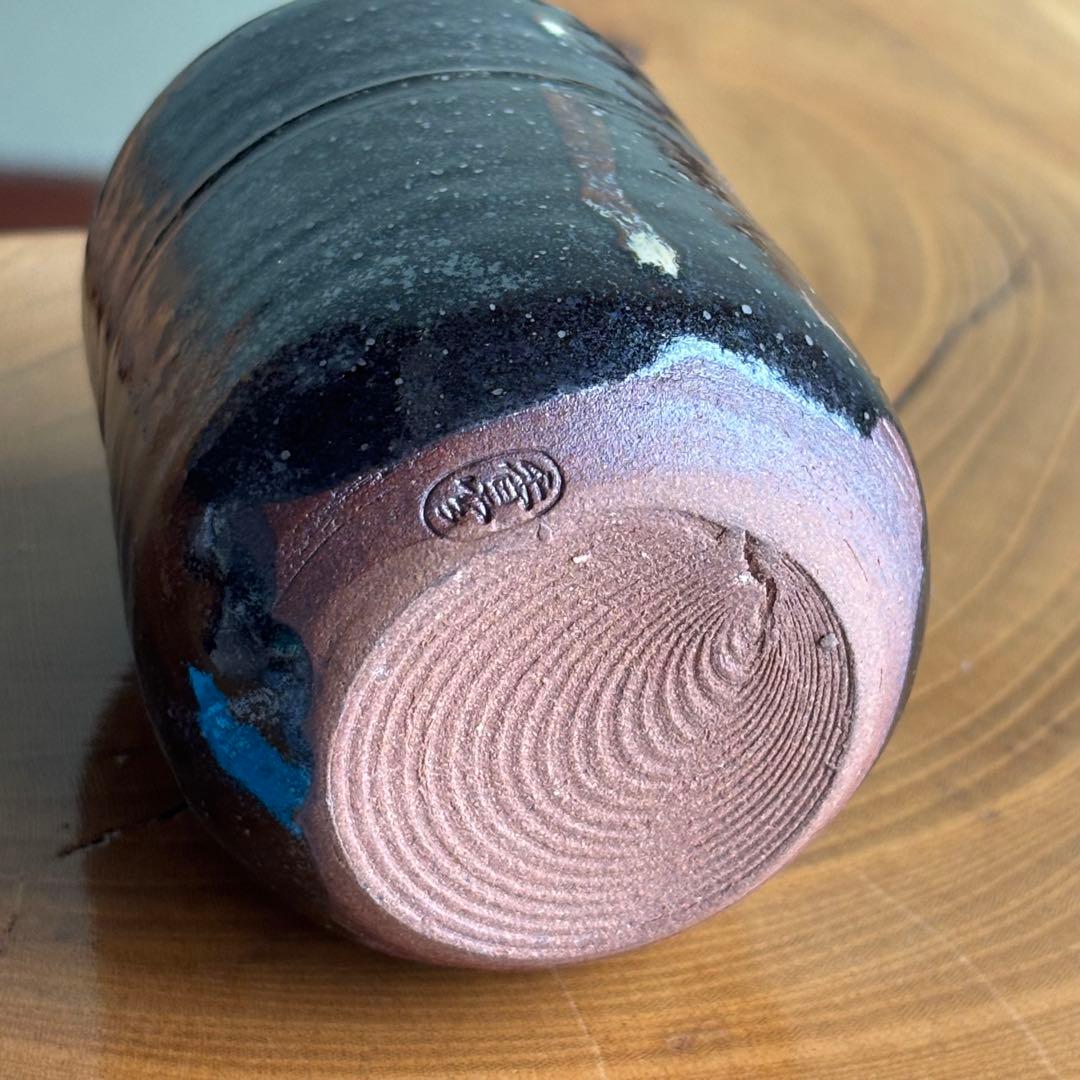 肩衝茶入 宮川香雲作 仕覆付（糸屋通風） 茶道具 共箱