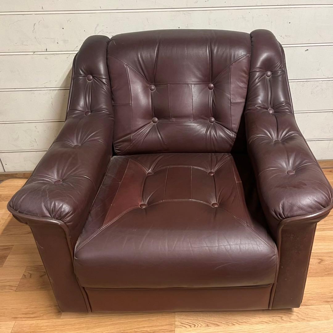 富士ファニチア　ポールスター　1人掛けソファ　個別注文品　レア商品　1/2